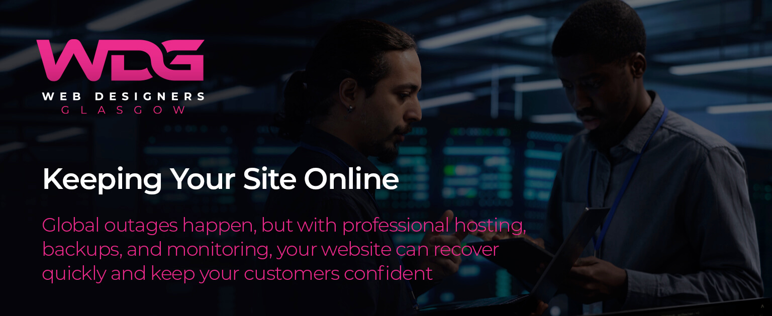 WDG website backup and restore process team on hand