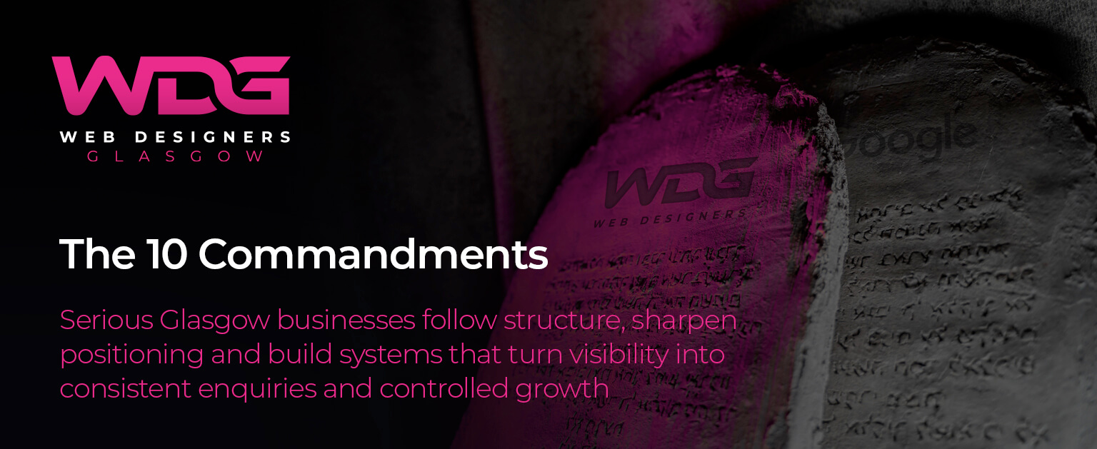 Glasgow The 10 Commandments representing business growth mindset