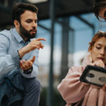 Strategic planning session analysing digital marketing performance for a Glasgow company